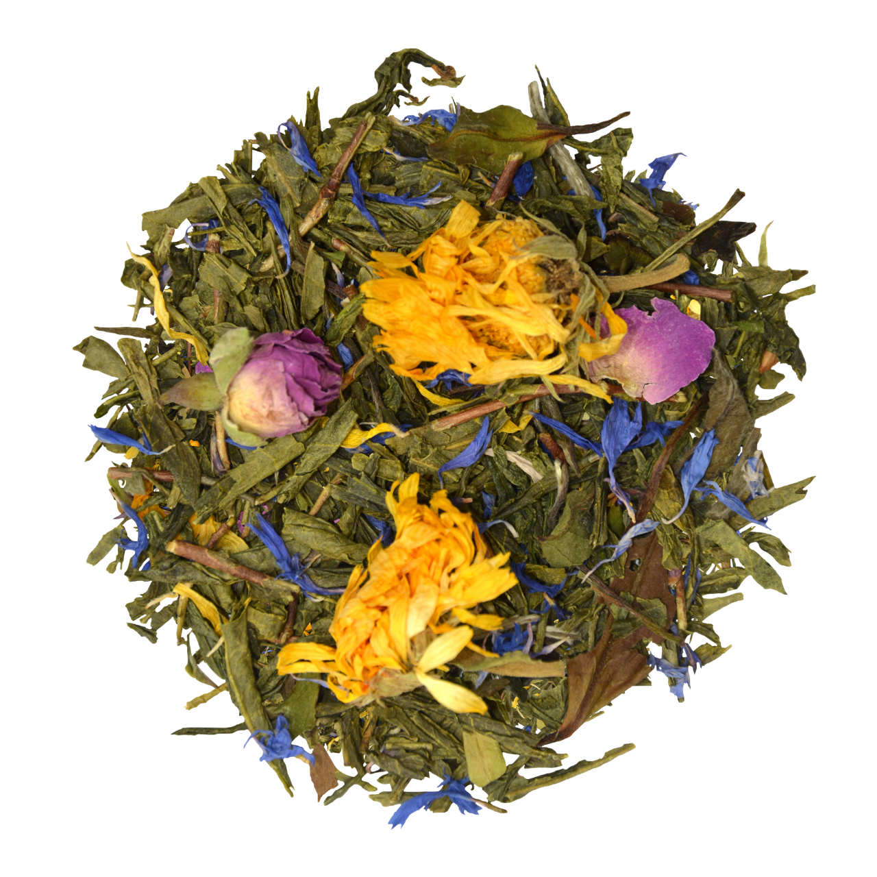 Weißer Tee mit Blüten