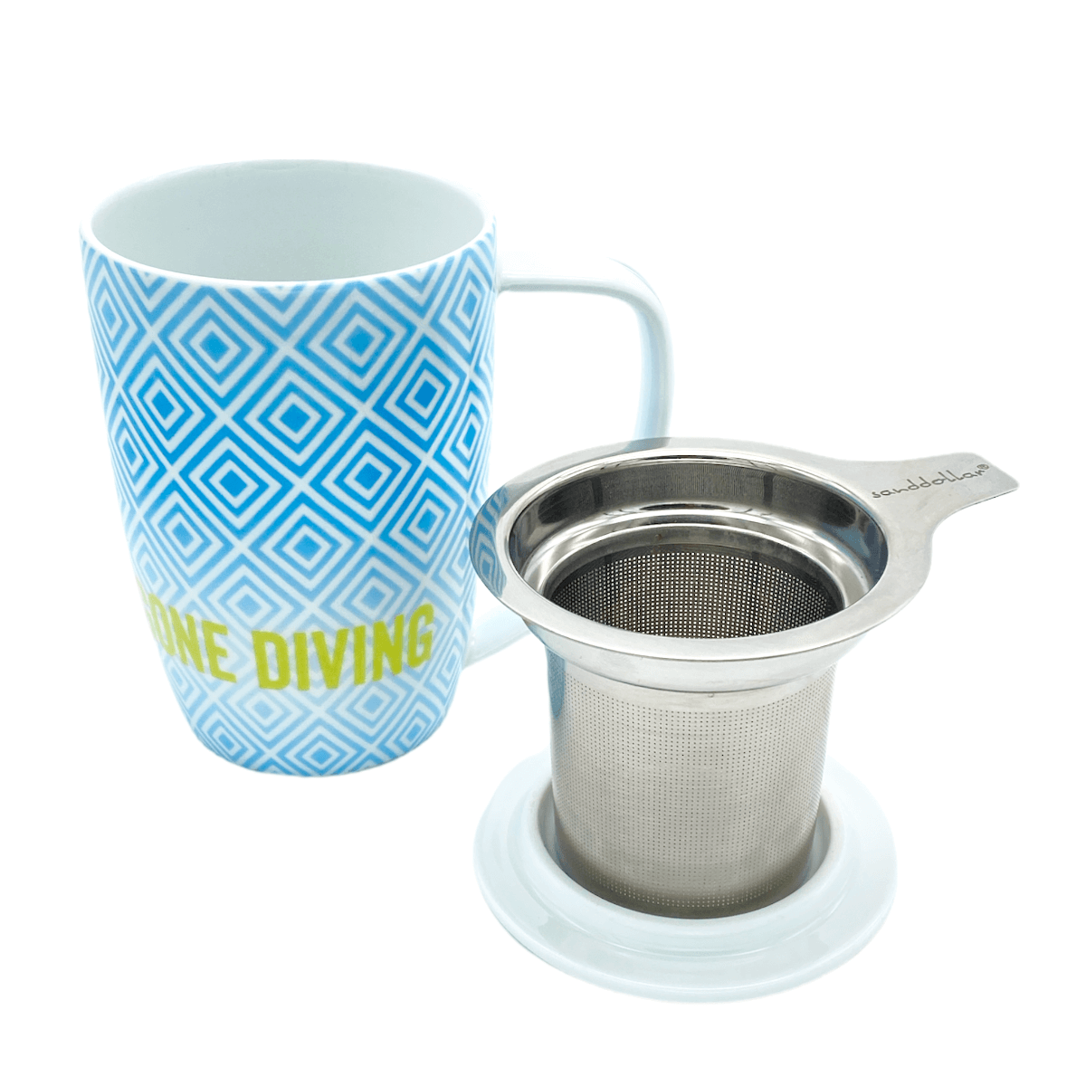 Tee-Becher mit Filter und Deckel - Gone Diving
