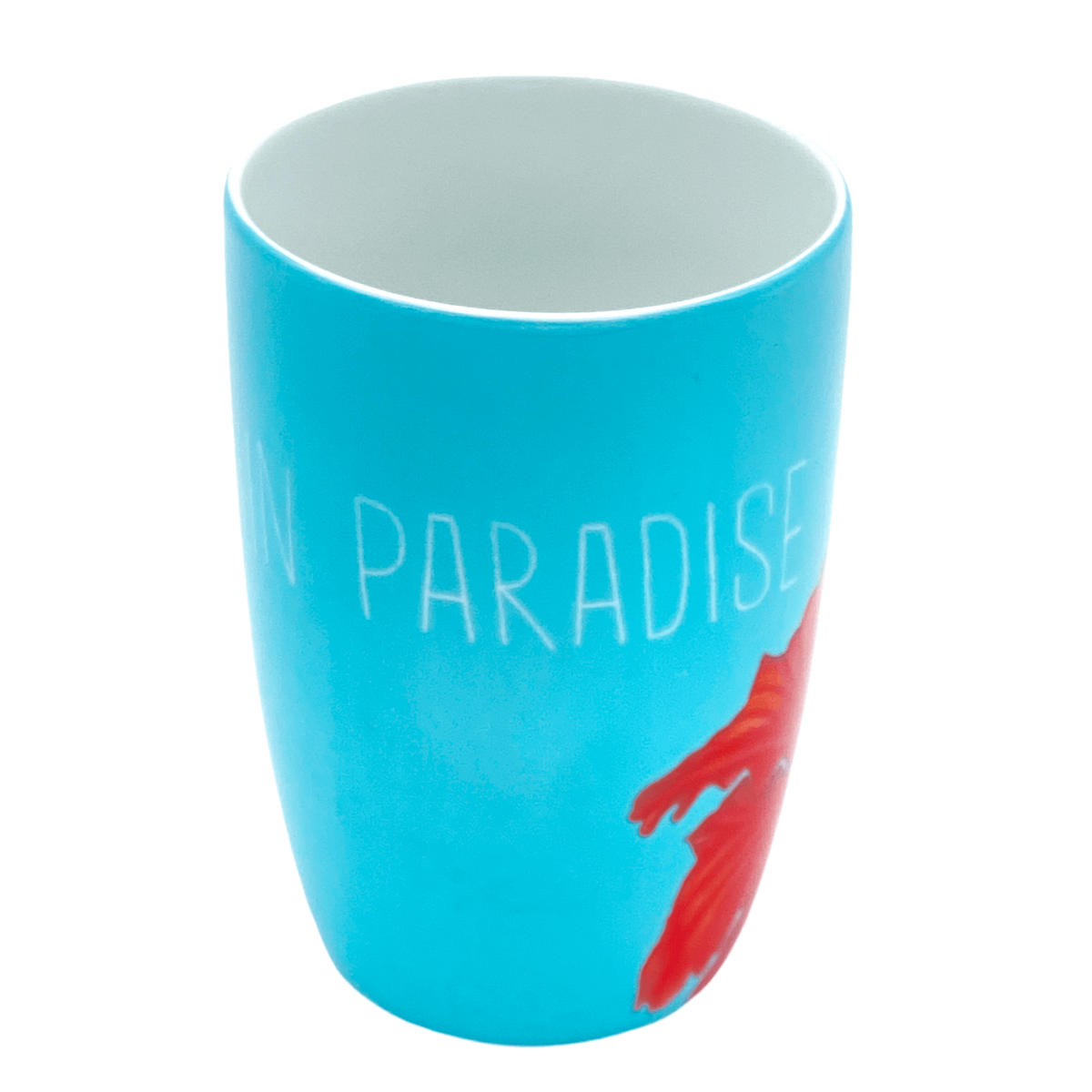 Tasse mit Deckel & Teesieb "Lost in Paradise"